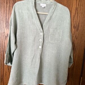 J. Jill Light Green Blouse
